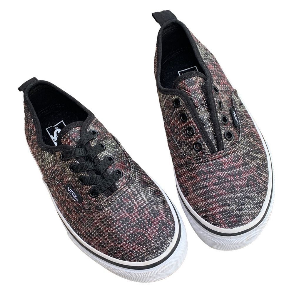 Vans kids size 3 Sparkle Sneakers Shoes Metallic Bling 507452